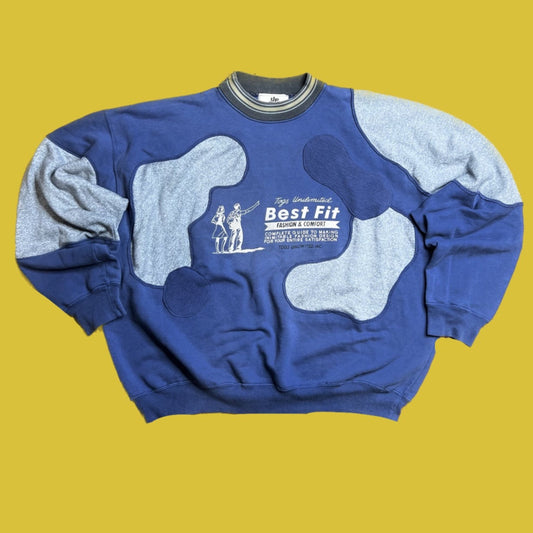 upcycled vintage sweatshirt front side